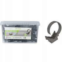 UP-22-UV Riemenhalterung für Kabel Schwarz 200 Stück ECOLIGHT