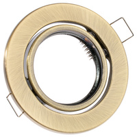 Einbaustrahler GU10, MR16 Einbauspot HALOGEN Runde beweglich Antik Blech LUMILED