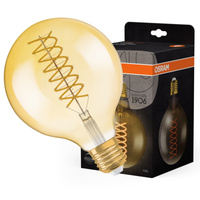 LED Dekorative Glühbirne G125 Sphere E27 8.4W = 60W 806lm 2400K Warm 300° Dimmbar Vintage 1906 Osram
