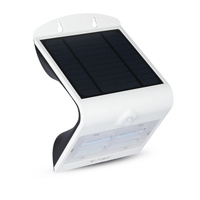 3W Solar-LED-Wandleuchte 4000K+3000K mit Bewegungssensor Weiß + Schwarz VT-767-2 V-TAC
