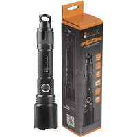 Taktische Taschenlampe wiederaufladbar T6 LED 900lm drehbar ZOOM 5 Modi IPX3 LB0109 LIBOX