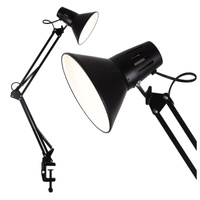 Schreibtischlampe E27 Schwarz Arbeiter Sanico Goldlux