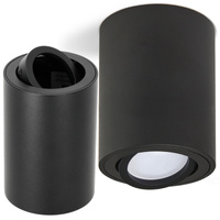 Aufbauleuchte OH36L KOBI ROUND MOVABLE GU10 SCHWARZ