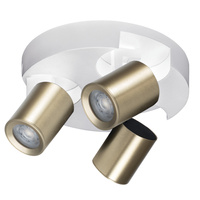 Deckenleuchte Reflektor GU10 Verstellbar Rund Weiß Gold Laurin Kanlux