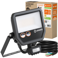 LED-Flutlicht 41W 5500lm 3000K IP65 Schwarz mit Bewegungssensor LEDVANCE Flutlicht