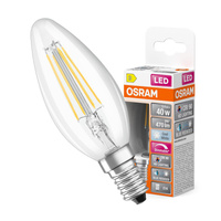 LED Leuchtmittel E14 B35 CL 3,4W = 40W 470lm 4000K Neutral 300° CRI90 Filament OSRAM SUPERSTAR+ Dimmbar