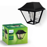 Gartenleuchte LED Wandleuchte ALPENGLOW myGarden E27 IP44 Laterne Schwarz PHILIPS