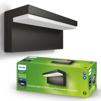 Gartenleuchte LED Wandleuchte BUSTAN myGarden 2x4,5W 2700K IP44 Anthrazit PHILIPS