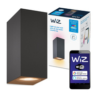 LED Wandleuchte Up&Down Schwarz 2x 5W WHITE + RGB SMART WiFi WiZ