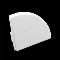 Eckendkappe für Profil KM55K-S Kunststoff, Grau LUMILED