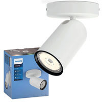 LED PONGEE GU10 Reflektor-Deckenleuchte Beweglich Weiß PHILIPS