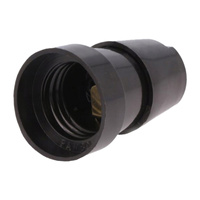 Bakelit-Glühbirnenfassung E27 Schwarz PAWBOL