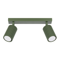 Tuba Spot Reflektor-Deckenleuchte 2x GU10 Olive Carbon Deep Space SL.1618 Sollux