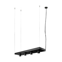 PLANT 9381 Nowodvorski Deckenleuchte Schwarz 4xGU10 Hängend Rechteckig Stahl Modern