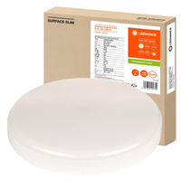 Plafond LED-Deckenleuchte 35W 3680lm 4000K Neutral mit Dämmerung Bewegungssensor Anbau Weiß 35cm Oberfläche Ledvance