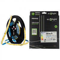 LED-Streifen COB 7W/m 840lm/m 320LED/m 12V 6000K Kalt IP67 Rolle 5m Ecolight