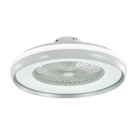 45-W-Deckenventilator mit integriertem CCT-LED-Licht und RF-Fernbedienung grauer Ring VT-5022 V-TAC