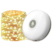 Wiederaufladbare LED Girlande Camping Licht mit Kette 8m USB-C