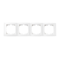 Vertikalrahmen 4fach für LOGI-Dose weiß KANLUX