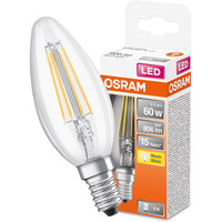 LED Leuchtmittel E14 B35 CL 5,5W = 60W 806lm 2700K Warm 300° OSRAM STAR Filament