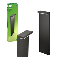 LED-Gartenleuchte für den Außenbereich BUSTAN myGarden 2x4,5W 2700K IP44 Mast 77cm Anthrazit PHILIPS