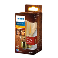 E27 A60 LED Lampen 7W = 40W 470lm 1800K Warm Filament Amber PHILIPS