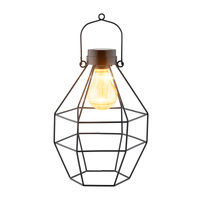 LED-Solarlampe für den Außenbereich Garten stehend Hängelaterne 3000K IP44 25 cm Dämmerungssensor