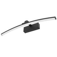 Lampe über dem Spiegel LED Wandleuchte Badezimmer IP44 12W Schwarz 50cm TERRA