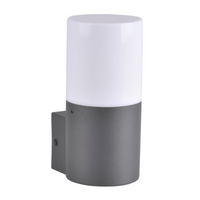 LED-Fassaden-Wandleuchte E27 IP44 17cm Graphit DALLAS GOLDLUX (Polux)