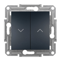 Rollladenschalter ohne Rahmen doppelt Asfora IP20 Anthrazit