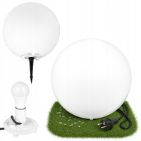 Gartenlampe mit Nieten für den Außenbereich E27 weiße Lichtkugel 35 cm 230 V