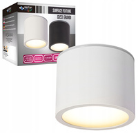 GRANDI LED Aufbau-Halogen-Deckenleuchte GX53 IP54 Rundrohr weiß