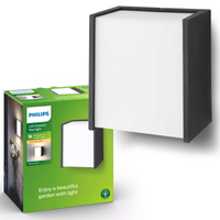 Gartenlampe LED Wandleuchte MACAW myGarden 3W 2700K IP44 Schwarz PHILIPS