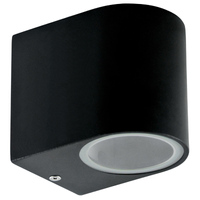 LED-Gartenwandleuchte GU10 BOSTON GOLDLUX (Polux) ALUMINIUM SCHWARZ