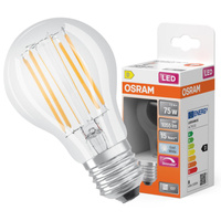 E27 A60 LED Lampe 7,5 W = 75 W, 1055 lm, 4000 K, neutral, 300° Filament, dimmbar, OSRAM SUPERSTAR