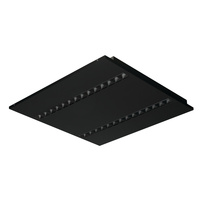 LED-Panel-Deckenleuchte 23W 60x60cm 2800lm 3500K Warm 90° bündig montiert Schwarz Kanlux