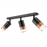 AURORA Deckenleuchte 3xE27 Schwarz LM-3.151 Lamkur