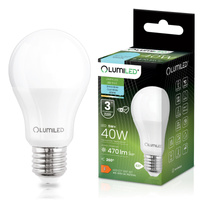 LED Lampen E27, Glühbirne A60 5W = 40W 470lm 260° 6500K kalt LUMILED