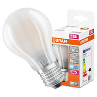 LED-Lampe E27 A60 4.8W = 40W 470lm 4000K Neutral 320° Glühfaden Dimmbar OSRAM SUPER STAR