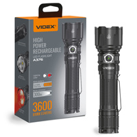 LED tragbare taktische Taschenlampe 20W 3600lm 5000K Suchscheinwerfer 8 Betriebsmodi VLF-A376 Videx