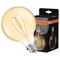 Dekorative LED-Lampe G95 Sphere E27 8W = 60W 806lm 2200K Warm CRI90 300° Amber Dimmbar Vintage 1906 Osram