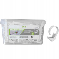 UP-30 Bandmontagehalter für Kabel Weiß 150 Stk. ECOLIGHT