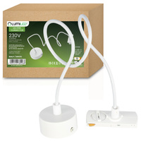 NETZADAPTER FÜR STROMSCHIENE 1F WEISS LEUCHTEND