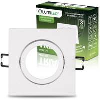 Flächenbündige Halogen-Deckenleuchte Quadratisch GU10 MR16 Weiß TRIAM LUMILED