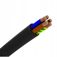 Drahtkabel OW H05RR-F 300/500V 5x2,5mm Schwarz 1m ELEKTROKABEL