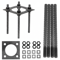 BASE SV 200x200mm KOBI Justierbarer Fundamentanker für Stützen