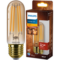 E27 T32 LED Lampen 7W = 40W 470lm 1800K Warm Filament Amber PHILIPS