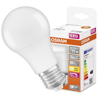 E27 A60 LED Leuchtmittel 10,5W = 75W 1055lm 2700K Warm 220° OSRAM SUPERSTAR Dimmbar