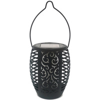 Solar Gartenlampe LED Hängelaterne Flamme IP44 1700K Dämmerungssensor