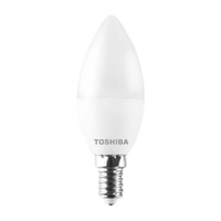 LED Leuchtmittel E14 C37 4,7W = 40W 470lm 3000K Warm 220° Milchig TOSHIBA